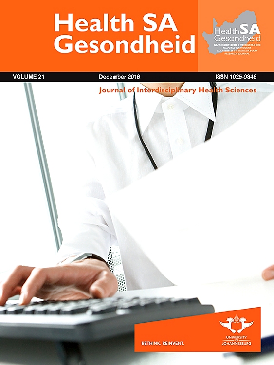 Go to journal home page - Health SA Gesondheid